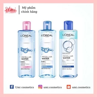 Nước Tẩy Trang L'Oreal Paris 3 in 1 Micellar Water 400ml