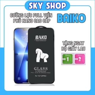 Kính Cường Lực Iphone Full Viền Kingkong Baiko 6/6s/7/7plus/8/8plus/x/xs/xr/11/12/13/14/pro/max/plus/promax/cacbon/ppf