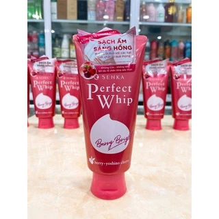 Sữa Rửa Mặt Sạch Sâu Sáng Hồng Senka Perfect Whip Berry Bright 100g