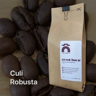 [KHÁCH MÊ] 500g Cà phê Culi Robusta rang mộc không hương liệu, dùng pha phin hoặc pha máy - Cà Phê Ông Bi