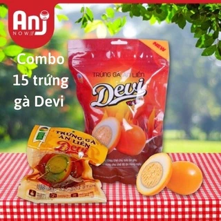 Combo 15 quả trứng gà ăn liền Devi ( không hộp ) thích hợp ăn bữa sáng giảm cân eat clean