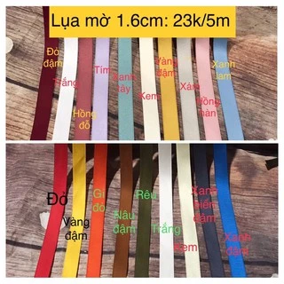 5m ruy băng lụa mờ rộng 16mm