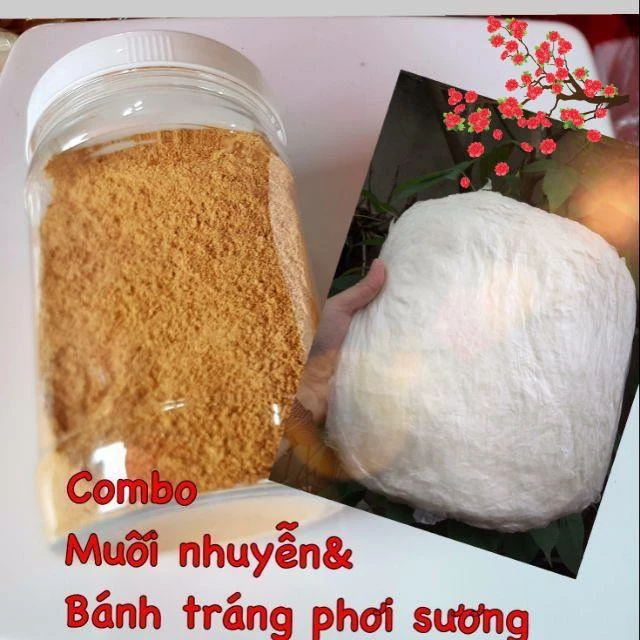 Combo 500G Bánh Tráng Phơi Sương 200G muối Độc quyền Trọng Nghĩa