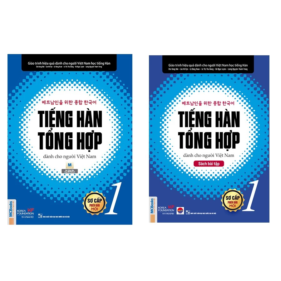 Sách - Trọn Bộ Giáo Trình Tiếng Hàn Tổng Hợp Sơ Cấp 1 (SGK + SBT)