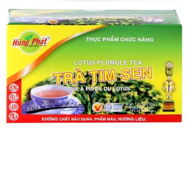 Trà Tim Sen Hùng Phát túi lọc 2g (hộp 25 gói)