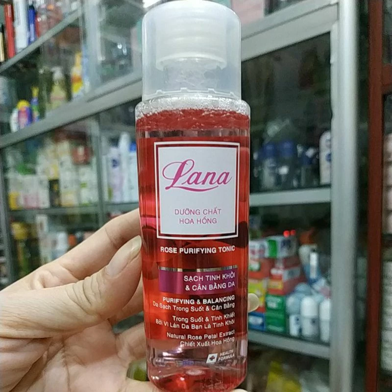 DƯỠNG CHẤT HOA HỒNG LANA 150ML,DA SẠCH THOÁNG,SE KHÍT LỖ CHÂN LÔNG, NGĂN MỤN