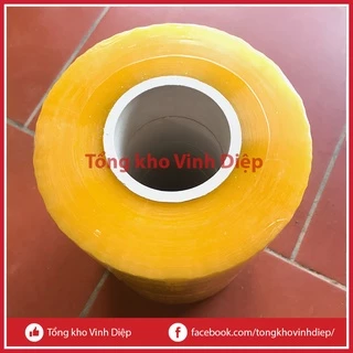 Băng dính 1kg/1 cuộn siêu dính, dai, băng keo 1 kg lõi nhựa 7mm 3 màu trong suốt, vàng chanh, nâu