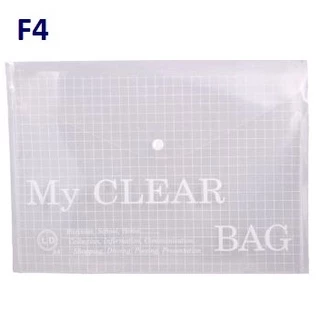 Xấp 12 Cái Bìa Nút Đựng Hồ Sơ My Clear F4 (Loại In)