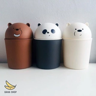 Thùng đựng rác mini để bàn anh em nhà gấu Bare Bear Chúng tôi đơn giản là gấu