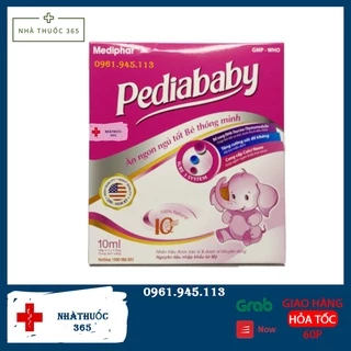 PEDIABABY ăn ngon ngủ tốt giúp bé thông minh (Hộp 20 ống )