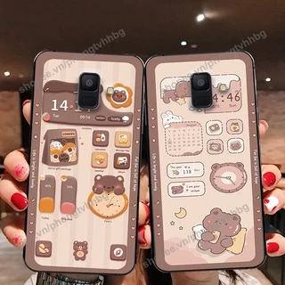 Ốp lưng Samsung A8 2018 / A8 Plus / A8+ gấu,thỏ trắng , đồng hồ dễ thương cute cực đẹp