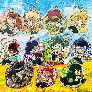 ( Mica trong acrylic ) Móc khóa xinh xắn BOKU NO HERO ACADEMIA HỌC VIỆN ANH HÙNG ver PI.TA anime chibi