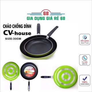 Chảo chống dính hợp kim nhôm CV HOUSE- Size 30cm Hàng Loại 1