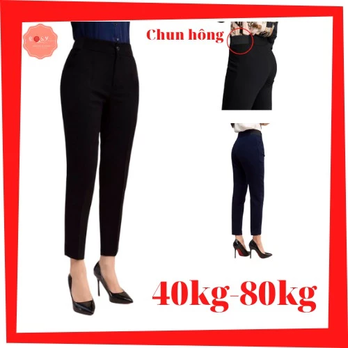 Quần tây nữ bigsize, quần baggy nữ Rosy-999 size 40kg-80kg