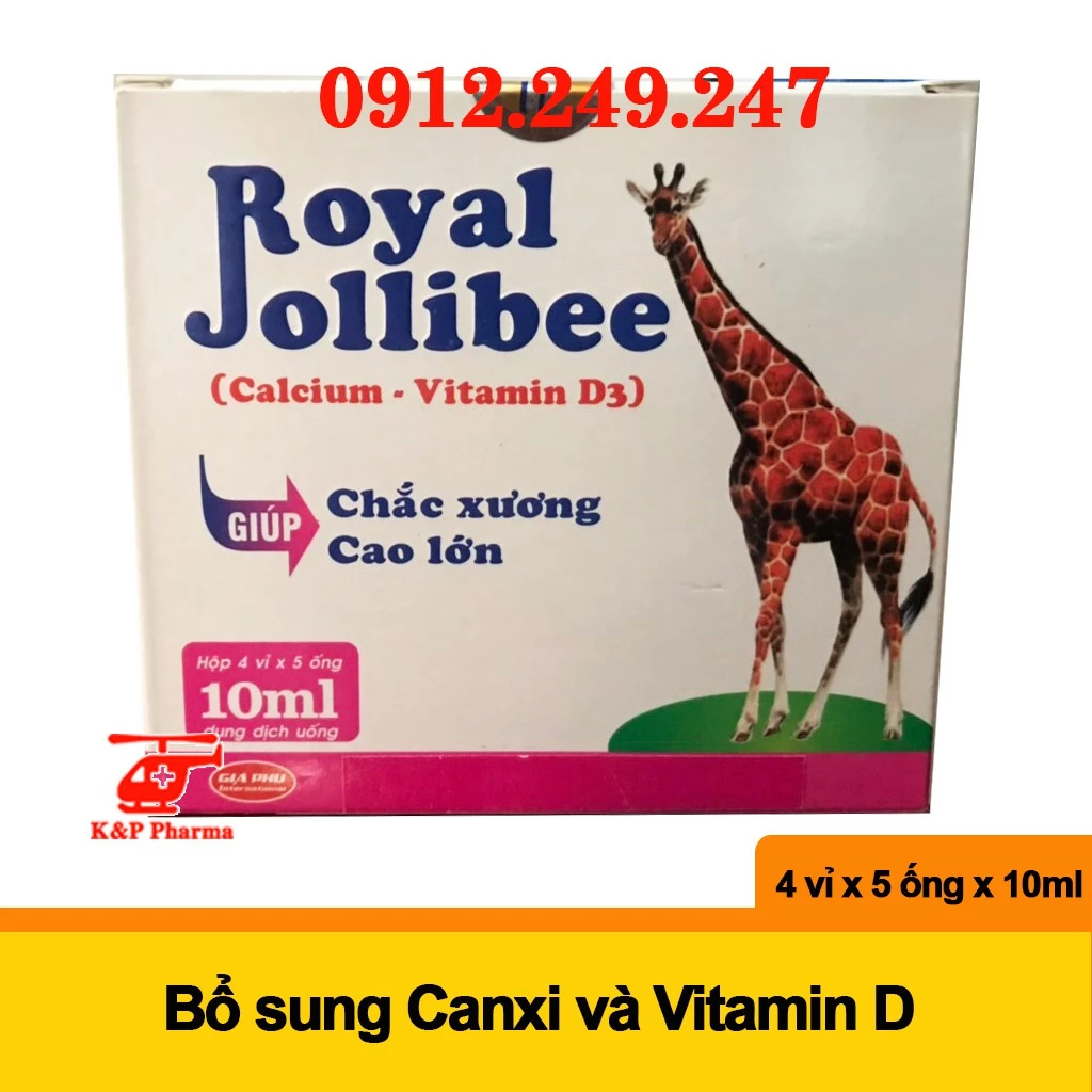 ✅ (CHÍNH HÃNG) ROYAL JOLLIBEE Huơu – Bổ sung Canxi và vitamin D, giúp xương răng chắc khỏe, tăng chiều cao