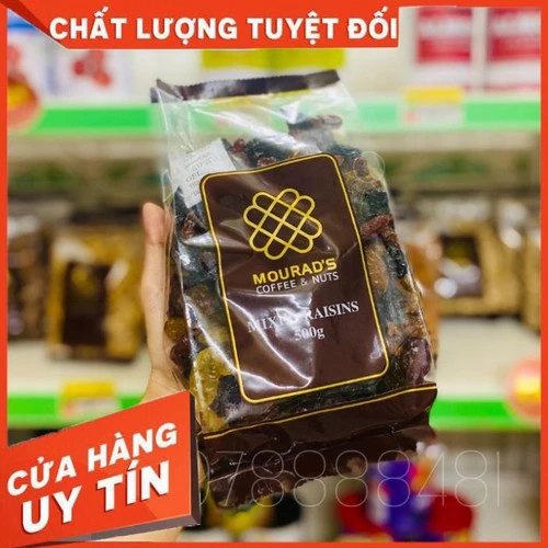 Nho Sấy dẻo 3 Màu Mourad túi 500 gram – HƯƠNG VỊ ĐẬM ĐÀ, CHUẨN ÚC