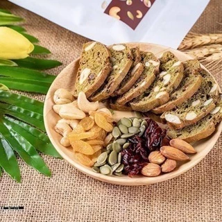 Bánh Biscotti 3 vị vani/ chooclate /matcha bánh ăn kiêng giảm cân không đường.