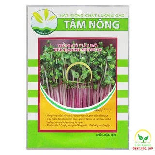 Hạt Giống Rau Mầm Củ Cải Đỏ 30G