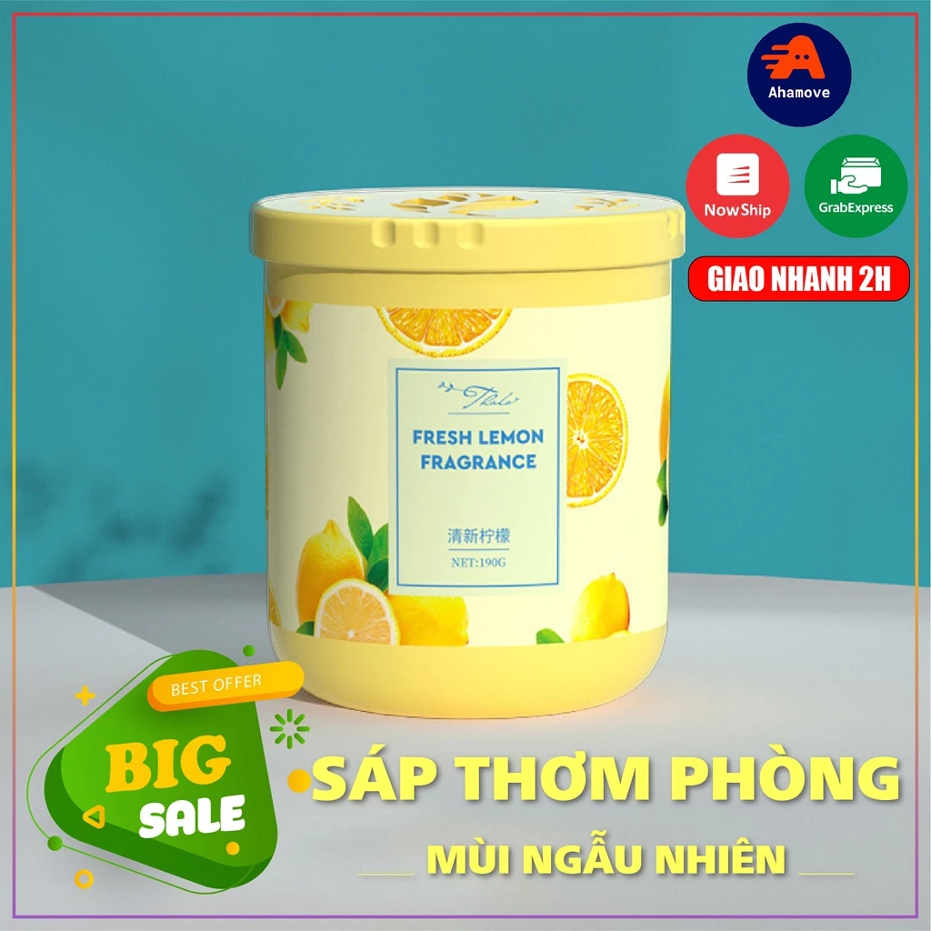 Sáp thơm để phòng khử mùi hương hoa tự nhiên 190gr