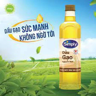 Dầu Ăn Gạo Lứt Simply Nguyên Chất 1L