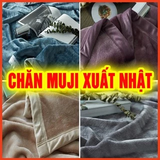 Chăn lông tuyết Muji 2 lớp siêu mềm mịn 2m x 2m3