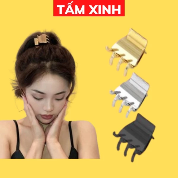 Kẹp càng cua kim loại cao cấp phong cách Hàn Quốc