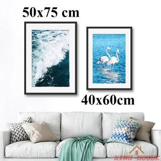 KHUNG ẢNH CỠ LỚN 40x50,40x60,50x75 mặt mica treo tường trang trí phòng khách phòng ngủ