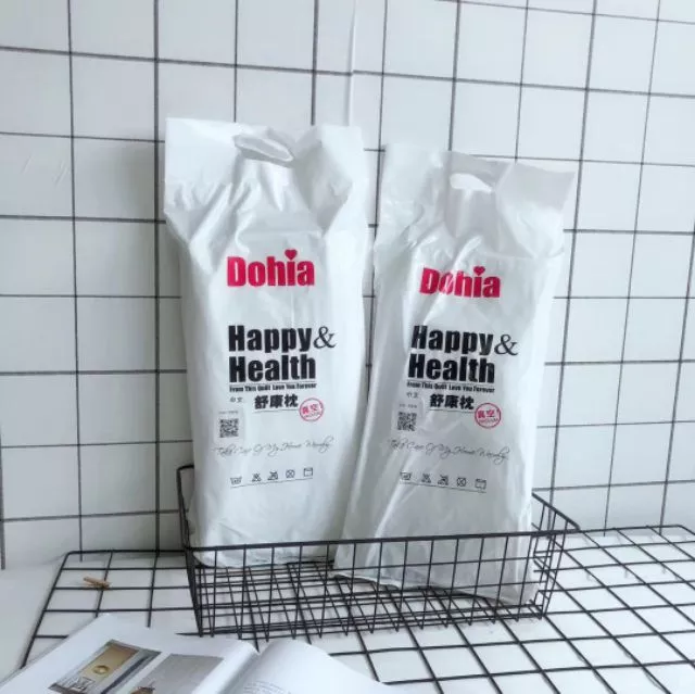Ruột Gối Ôm Trắng Nhập Khẩu Dohia, Ôm Nhật, Ôm Lụa Tơ Viền Vàng. Ruột Ôm Kích Thước 35x100cm. Bông Trắng Kháng Khuẩn