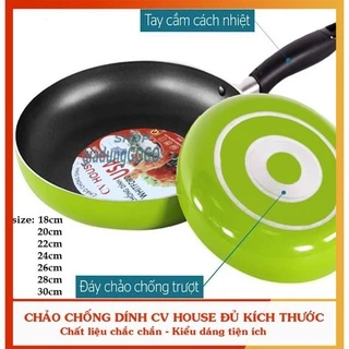 Chảo chống dính hợp kim nhôm CV HOUSE đủ size từ 20 -30cm