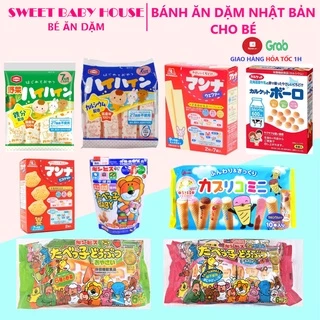 Bánh ăn dặm Morinaga, bánh gạo Haihain, bánh ốc quế Glico, bánh men bi Moro Nhật Bản cho bé - Sweet Baby House