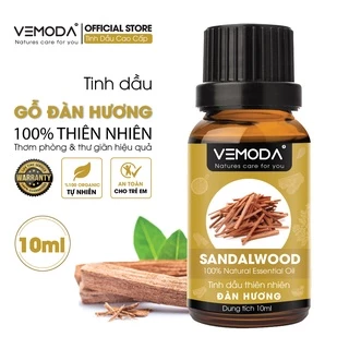 Tinh dầu Gỗ đàn hương cao cấp Vemoda 10ml giúp xông thơm phòng, khử mùi, thư giãn
