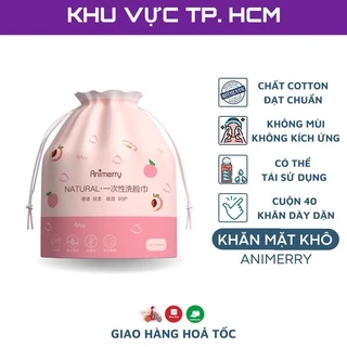 Khăn lau mặt khô đa năng Animerry dùng 1 lần - Tiện dụng, an toàn, siêu mềm mại