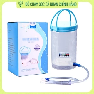 Xô thải độc cà phê, thải độc đại tràng, thụt tháo đại tràng coffee enema 1200 ml dây ngang XO1