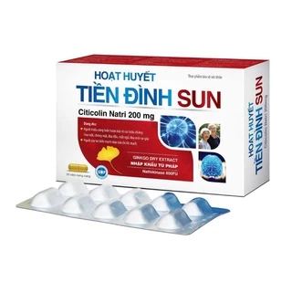 HOẠT HUYẾT TIỀN ĐÌNH SUN - (thực phẩm bảo vệ sức khỏe) nguyên liệu nhập khẩu Pháp date mới nhất