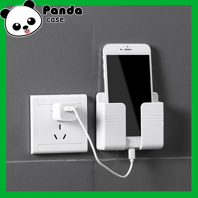 Giá để điện thoại, điều khiển tivi, điều hòa,… dán tường siêu chắc – kệ nhựa để đồ dán tường - Panda Case