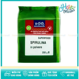 [HÀNG CHÍNH HÃNG] Bột Tảo Spirulina Hữu Cơ Sottolestelle - Spirulina Powder