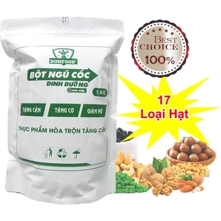 Ngũ cốc tăng cân tăng cơ Domfood túi 01 kg gồm 15 loại hạt