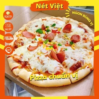 Set 5c Pizza Làm Sẵn Full Topping và Phô mai, Size 16cm, Pizza Đông Lạnh Sẵn Nhiều Vị