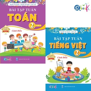 Sách Combo Bài Tập Tuần Toán và Tiếng Việt Lớp 2 Cánh Diều Tập 2 (2 cuốn)