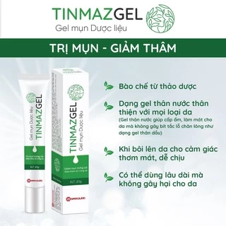 Gel Mụn Dược Liệu Tinmaz Gel giảm mụn trứng cá - mờ thâm sẹo tuýp 20g