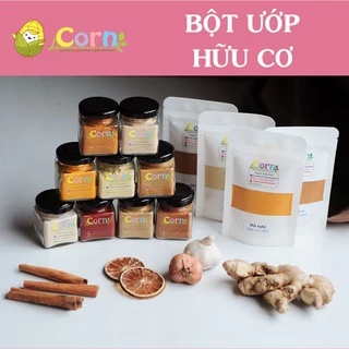 Các loại bột ướp hữu cơ  - Cho bé 6m+ (Bột tỏi, hành, gừng, sả, quế,... bột gia vị không muối)