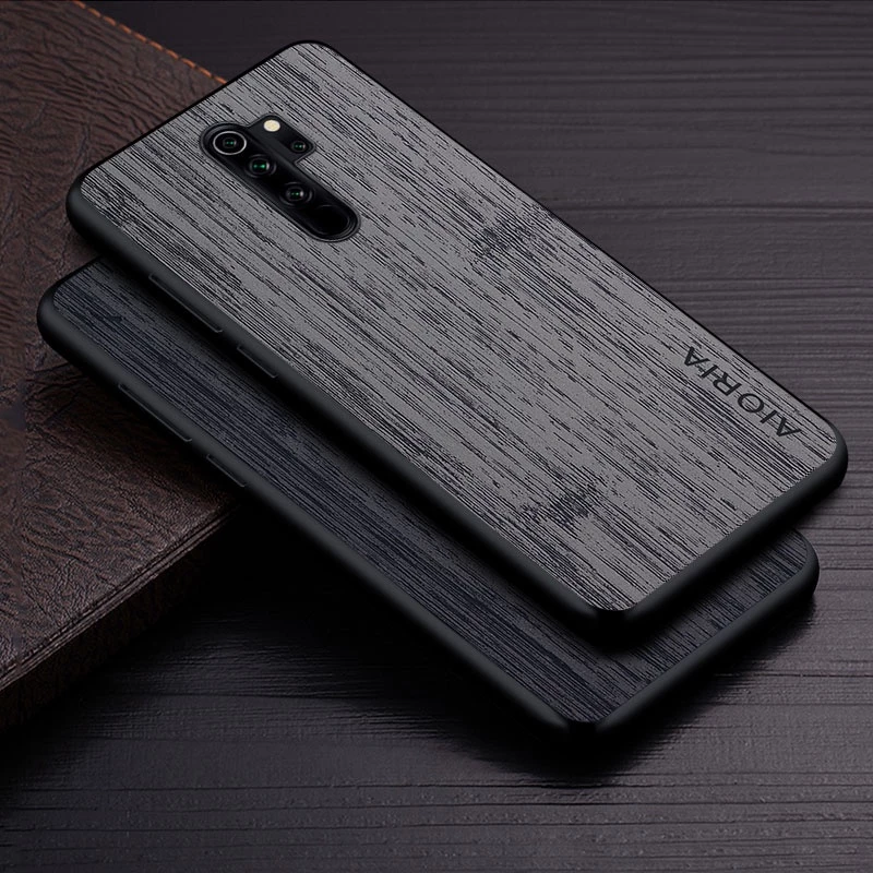 Ốp Lưng Cho Xiaomi Redmi Note 8 Pro 8T funda Họa Tiết Gỗ Tre Da Vỏ Điện Thoại Sang Trọng coque