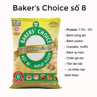 Bột mì Bakers' Choice số 8 / cake flour 1kg