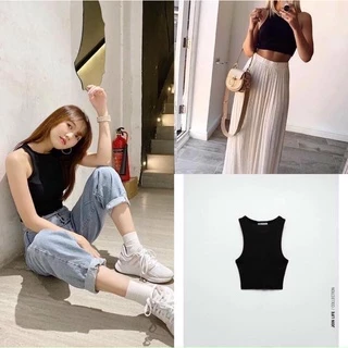 Áo Bra Ba Lỗ Thun Tăm Dáng Croptop Siêu Mềm Mịn Hàng Xuất Khẩu