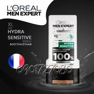 Sữa tắm gội Loreal Hydra Sensitive - Pháp