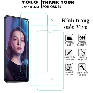 Cường lực vivo v23 v21 u10 y33s y21 y12s y20 y51 y53s y16 y1 y72 5g y11 v15 y50 y19 y91 y1s full màn tổng hợp Kính [TS]