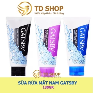 Sữa Rửa Mặt Nam Gatsby Facial Foam 130g Tẩy tế bào chết I Kiềm dầu sạch sâu I Kiềm dầu Ngừa Mụn Hiệu Quả - TD Shop