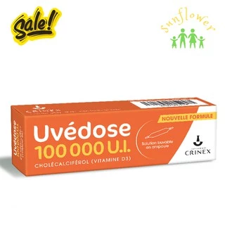 Vitamin D3 Uvedose liều cao 100000 UI - 1 Liều Cho 3 Tháng