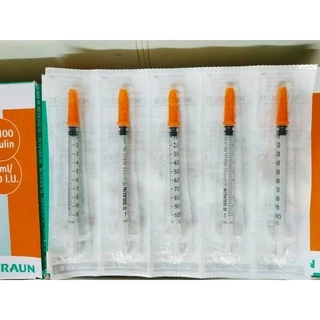 Bơm tiêm, kim chích tiểu đường Isunlin Braun Omnican 1Ml/100 đầu cam