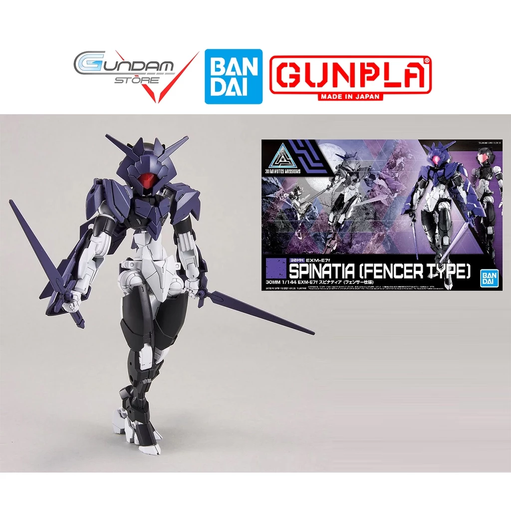 Mô Hình HG Spinatia Fencer Type EXM-E7f 30MM 1/144 Bandai Đồ Chơi Lắp Ráp Anime Nhật